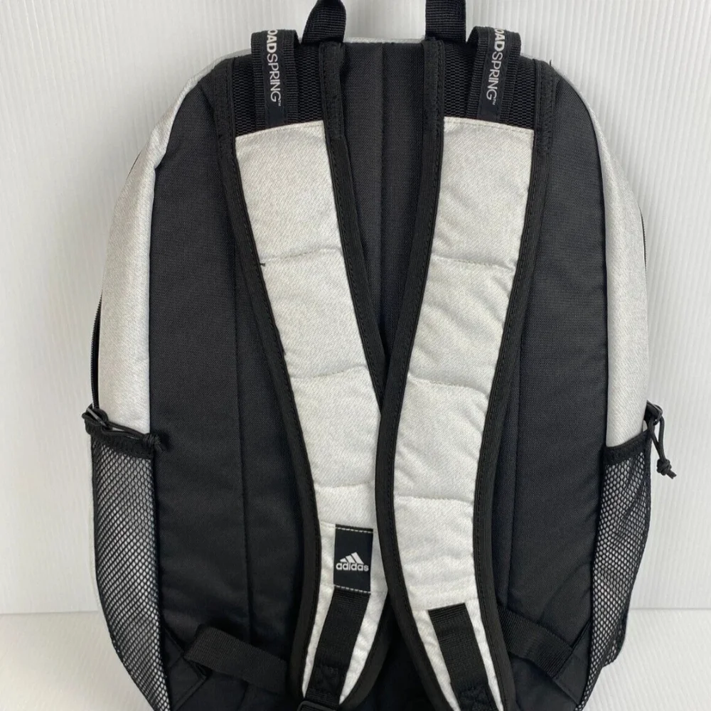 Adidas Excel 7 Backpack Mens Grey Laptop Sleeve LoadSpring Straps 19.5Lx17Wx6D